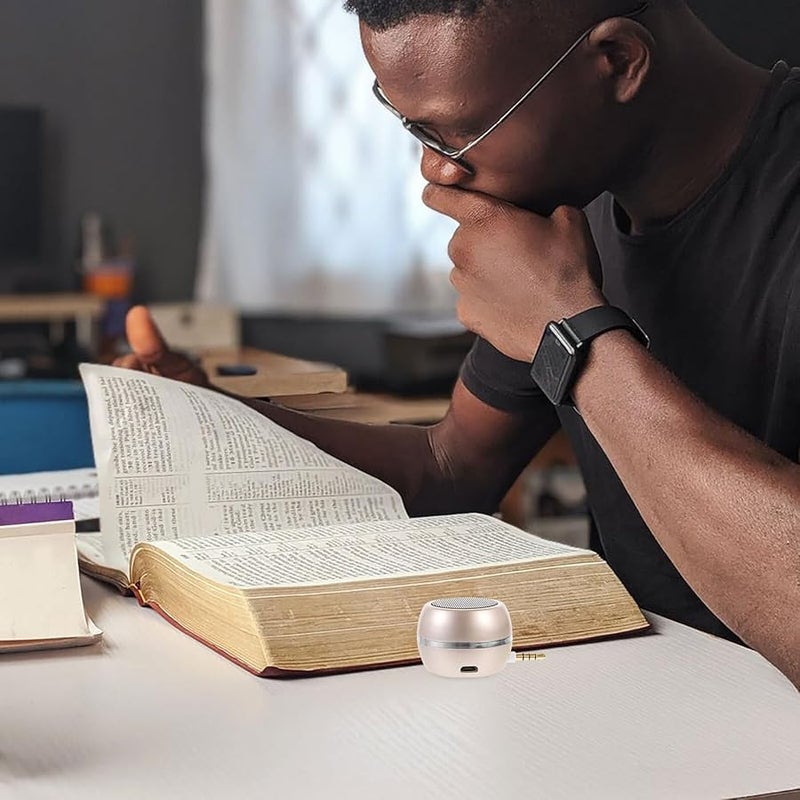 Portable Mini Plug in Speaker USB Rechargeable Desktop Subwoofer for Phone Tablet Laptop - Image 5